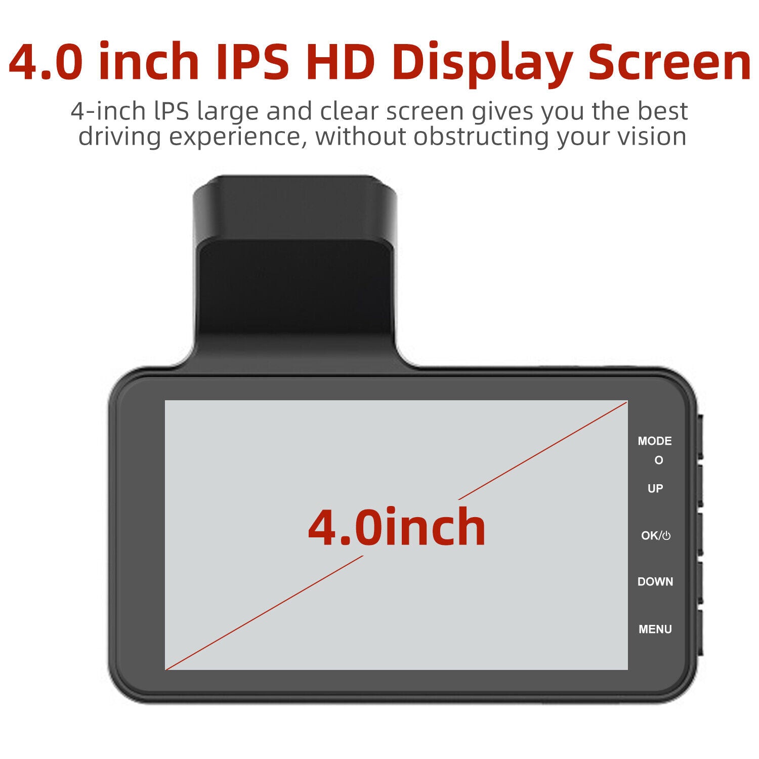 4  In Car Camera Recorder DVR Dual Front And Rear HD 1080P Dash Cam Night Vision