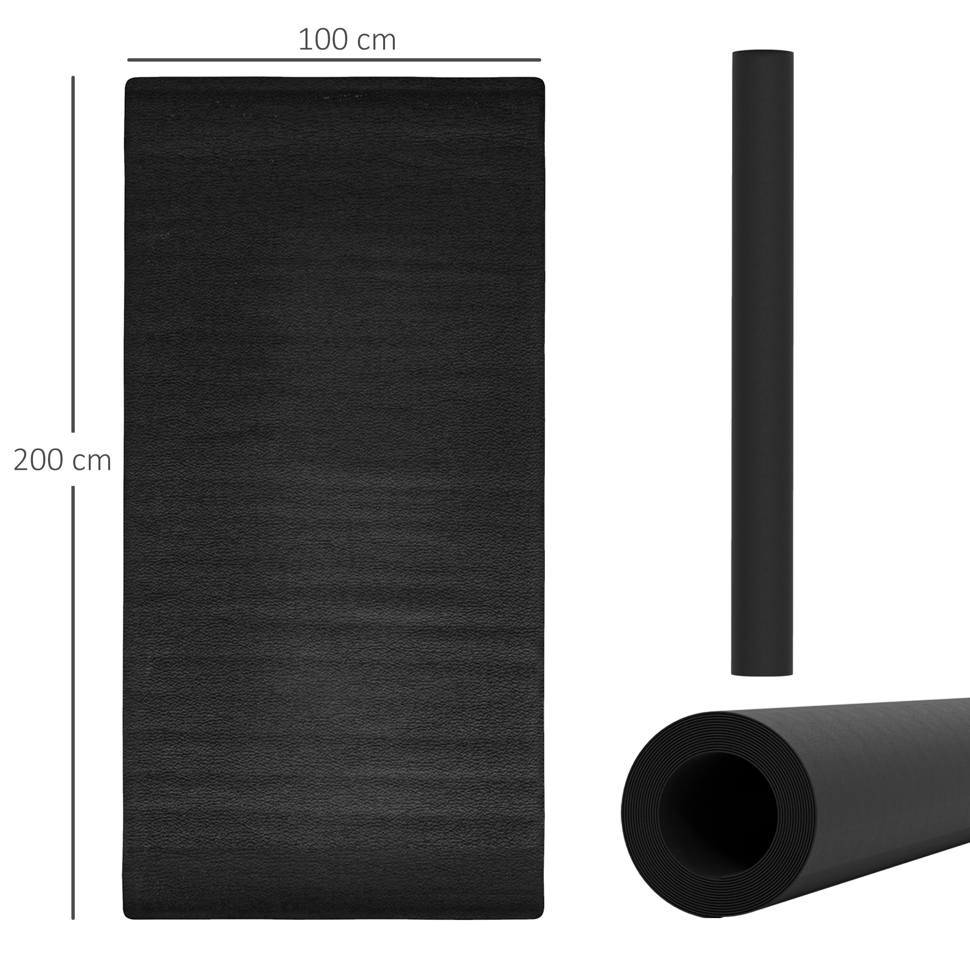 Multi-purpose Exercise Equipment Mat Non-slip Floor Protector Gym Fitness Training Workout Mat, 200 X 100cm