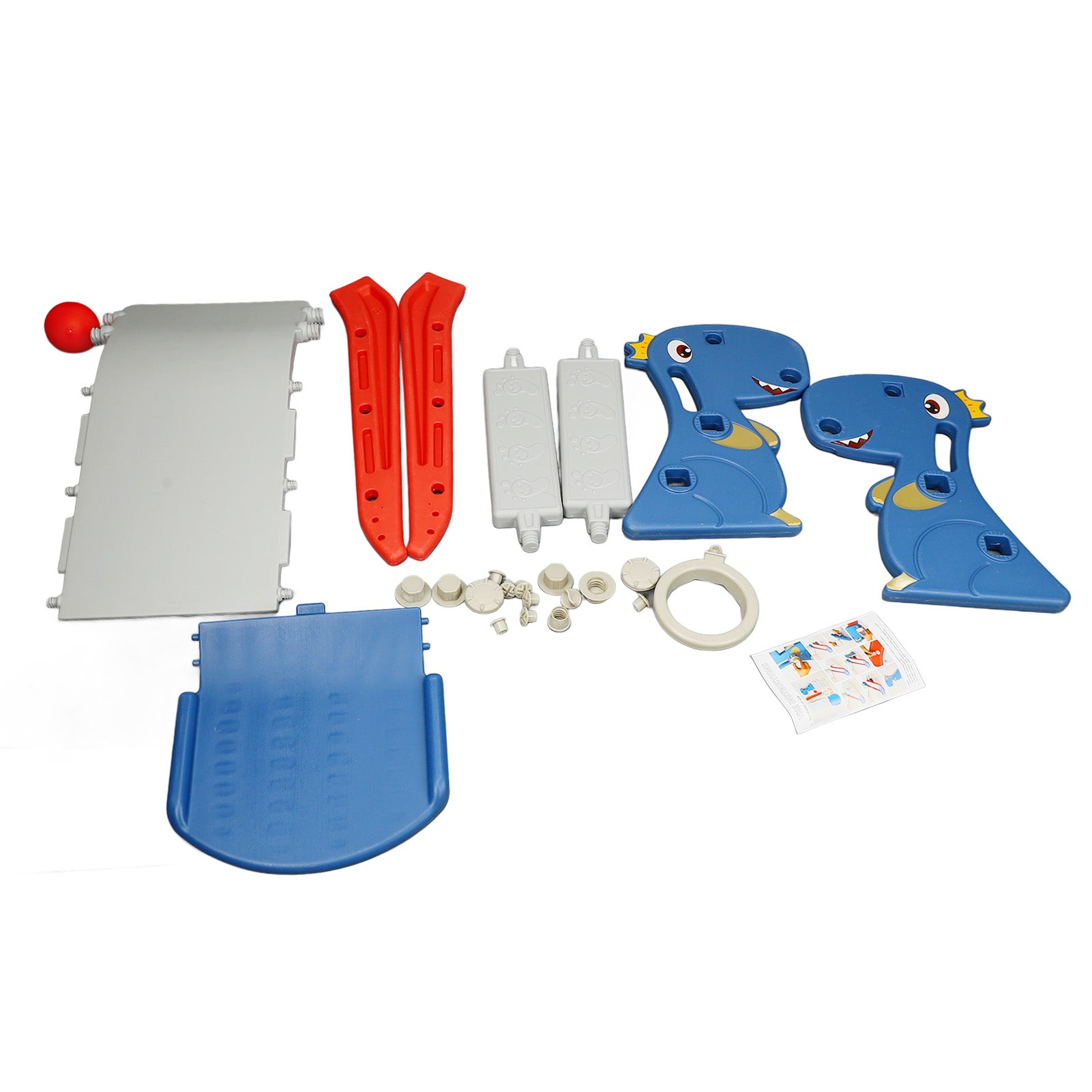 Toddler Indoor Slide For 0 To 3 Years Old  Foldable Slide With Basketball Hoop