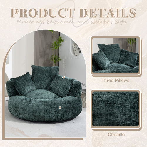 COOLMORE Lazy Sofa Durable Comfort Lounger  For Bedroom,Office