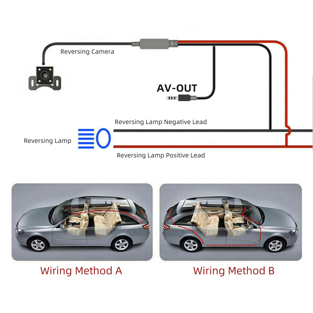 4  In Car Camera Recorder DVR Dual Front And Rear HD 1080P Dash Cam Night Vision