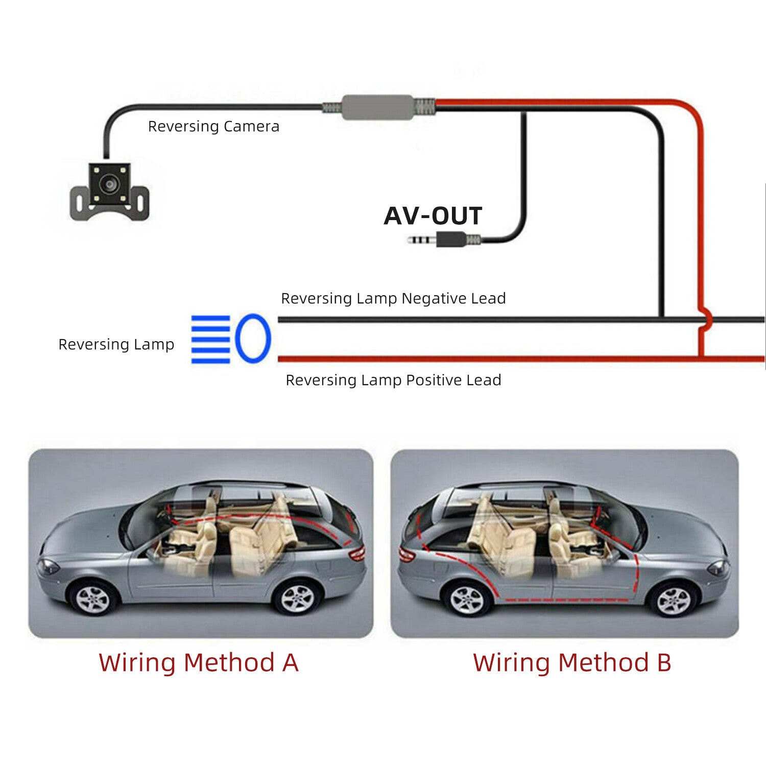 4  In Car Camera Recorder DVR Dual Front And Rear HD 1080P Dash Cam Night Vision
