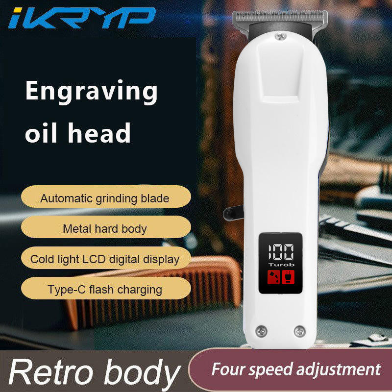 Professional Wireless Hair Trimmer for Men – Multi-Functional, USB, Stainless Steel