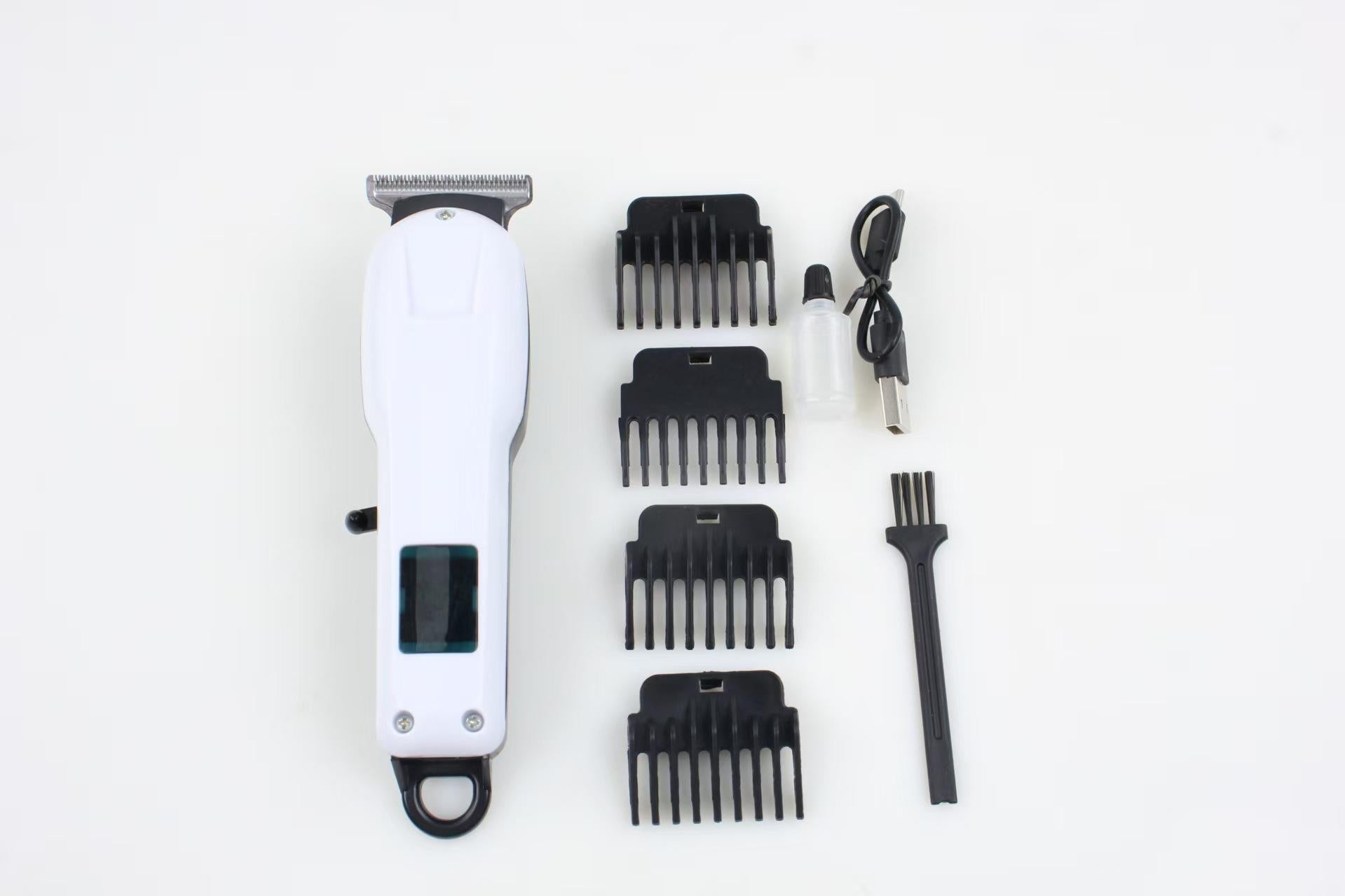 Professional Wireless Hair Trimmer for Men – Multi-Functional, USB, Stainless Steel