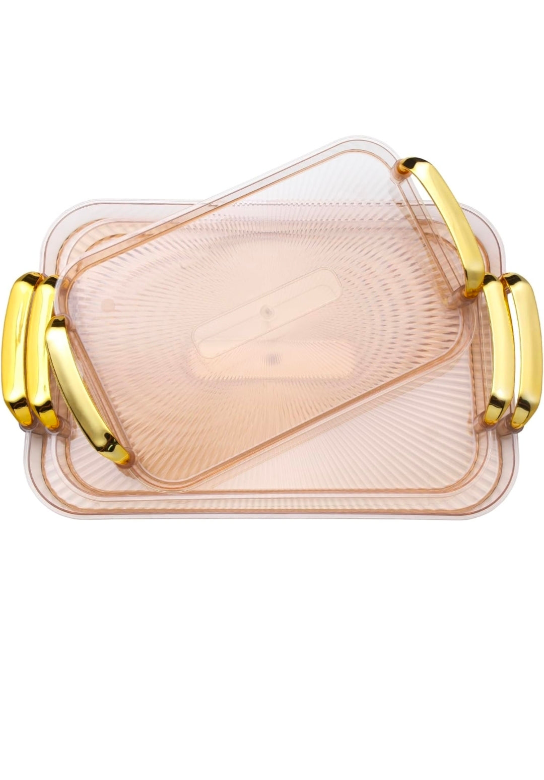 Golden tray basket for fruit and vegetable