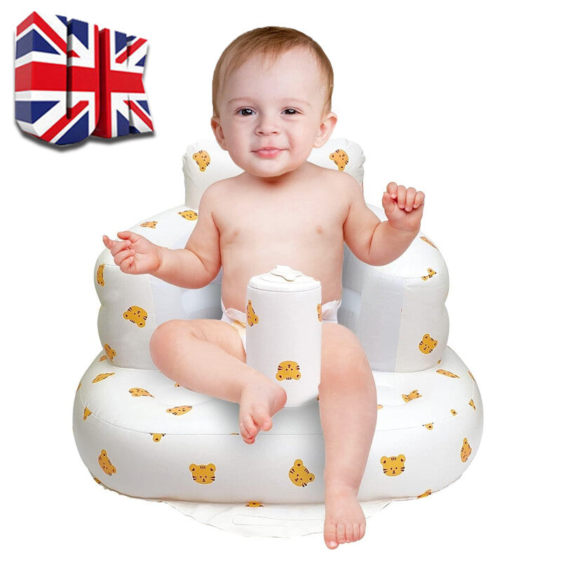 Baby Inflatable Support Seat For 3 Months & Up Baby Shower Chair Floor Seater