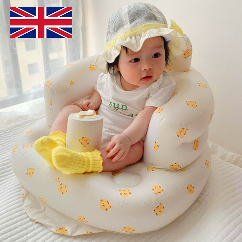 Baby Inflatable Support Seat For 3 Months & Up Baby Shower Chair Floor Seater