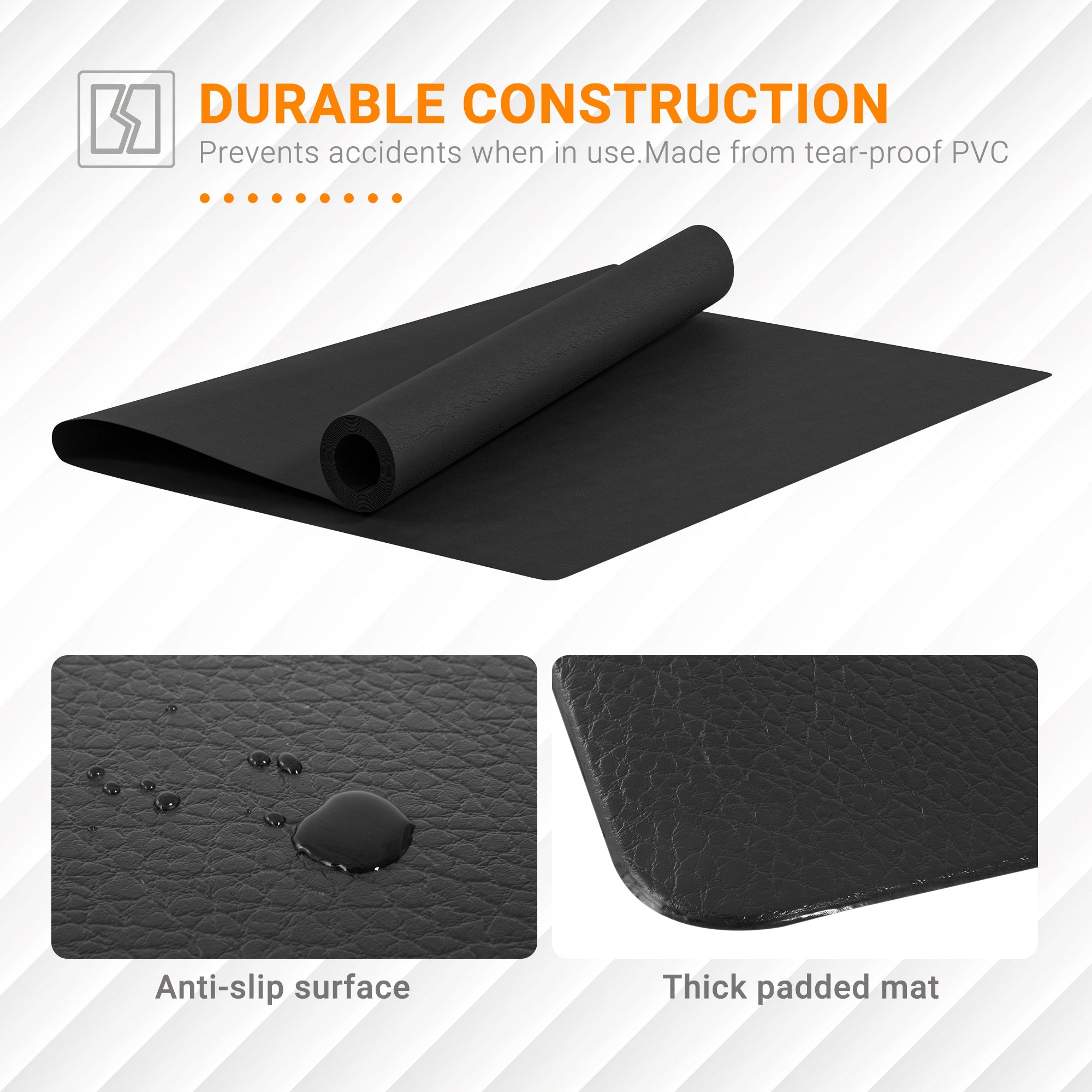Multi-purpose Exercise Equipment Mat Non-slip Floor Protector Gym Fitness Training Workout Mat, 200 X 100cm