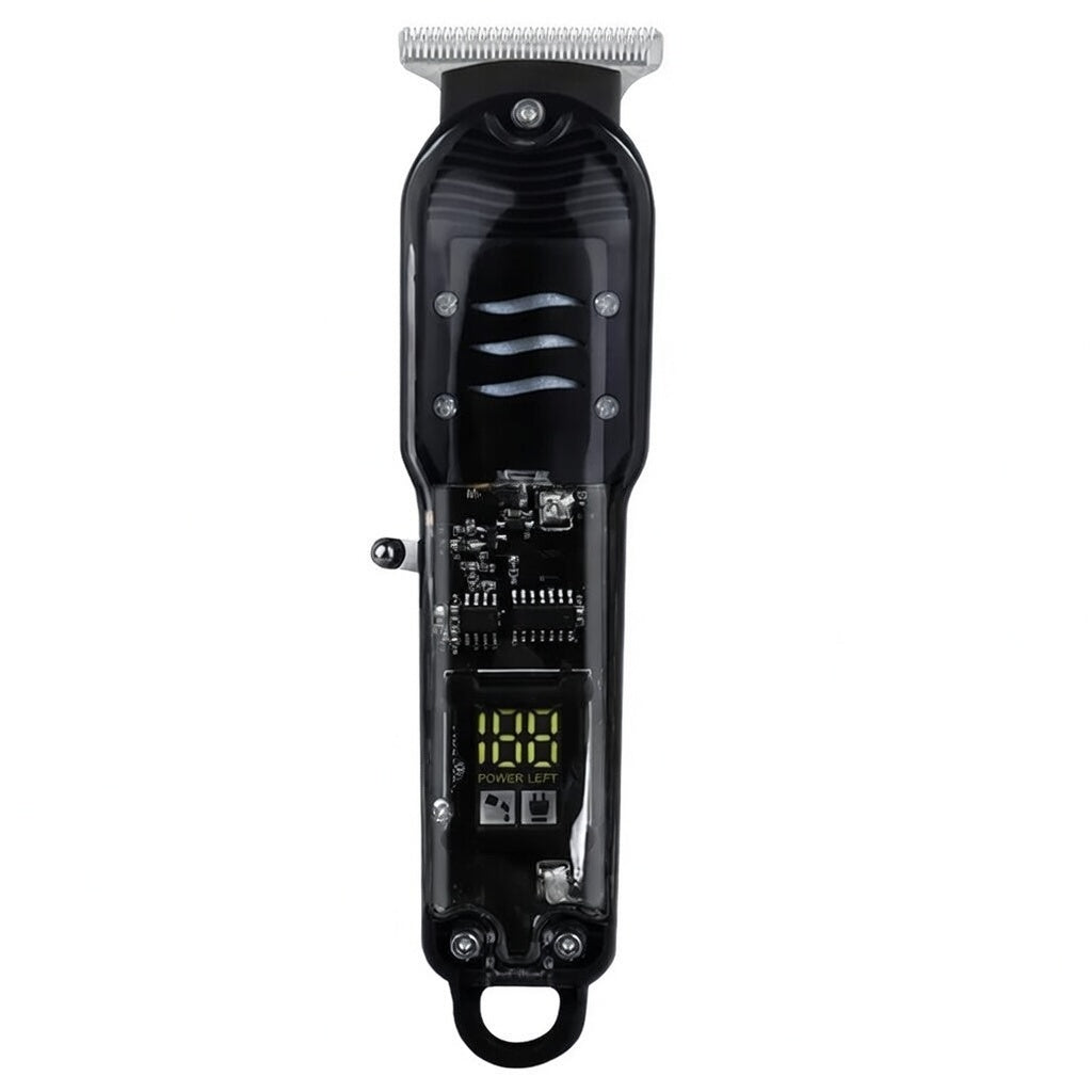 Transparent Electric Men's Beard Trimmer, Cordless Hair Clipper