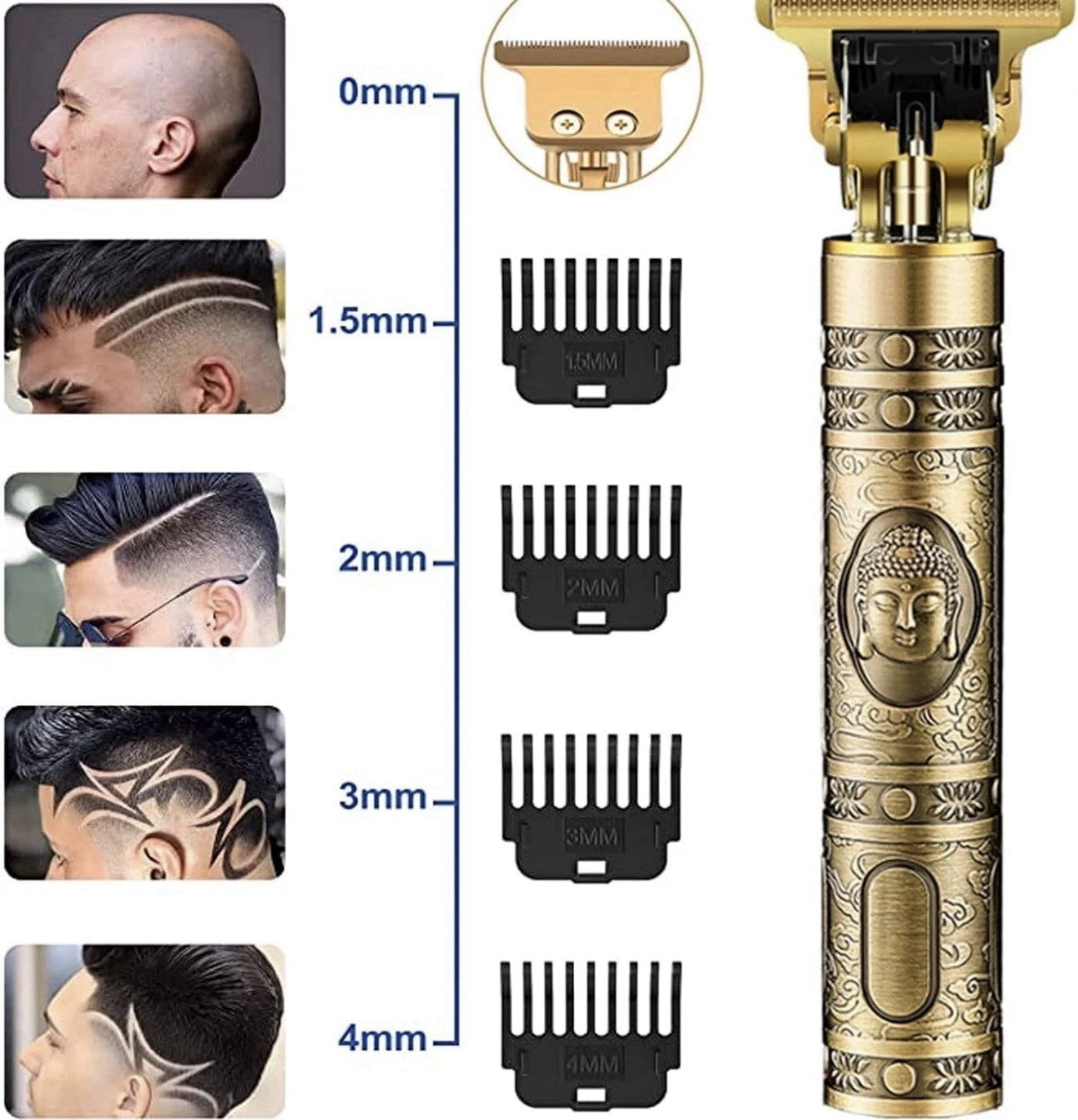 Vintage hair trimmers for men cordless Stainless Steel Blade Hair Clippers